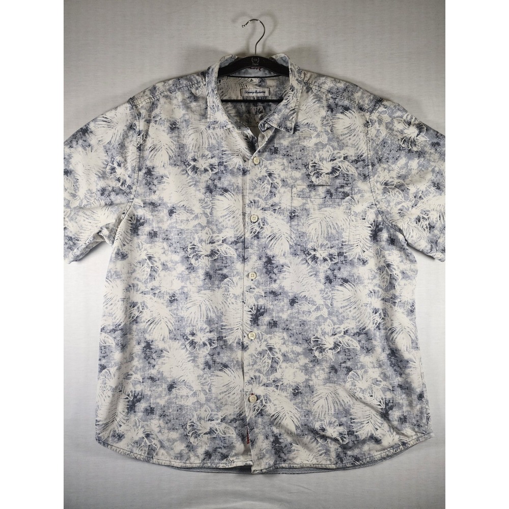Tommy Bahama Island Zone Mirragio Button Up Camp Casual Silk Blend Size XXL